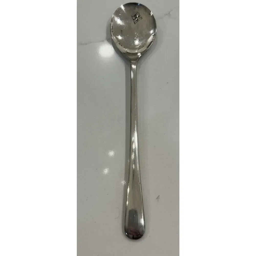 International Silver Silver Plated Set of 3 Serving Spoons‎ Salad Tongs